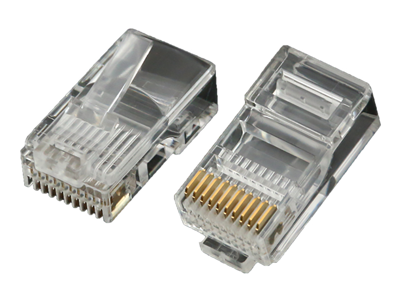 دوشاخه ماژولار RJ48 10P10C بدون محافظ