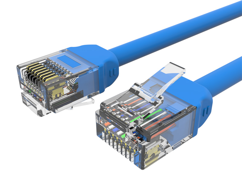 پچ بند ناف 32AWG CAT.6 U/UTP ESG بدون محافظ